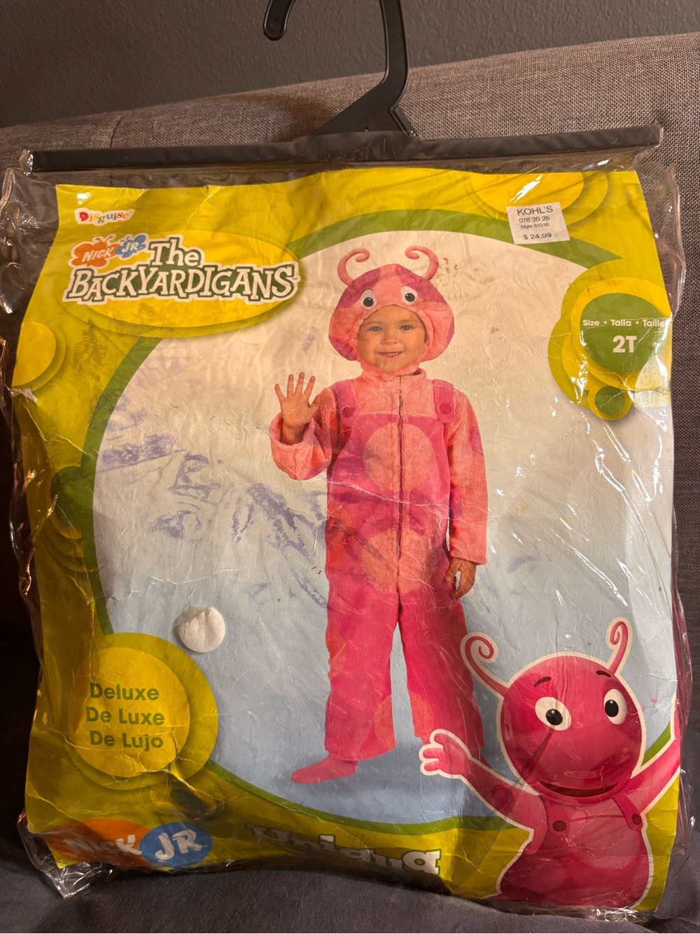 Nick Jr. The Backyardigans Pink Uniqua Rare Deluxe Toddler Costume